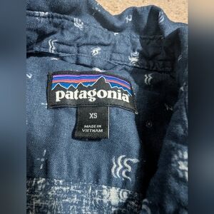 Patagonia Blue Patterned Shirt